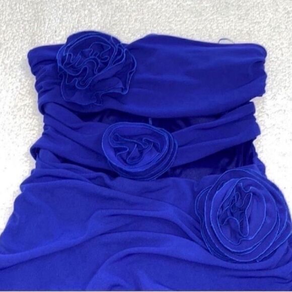 Zara Strapless Purple/Blue Dress(Size Large) - Picture 5 of 9